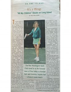 It’s a Wrap: All My Children Shoots on Long Island page 1